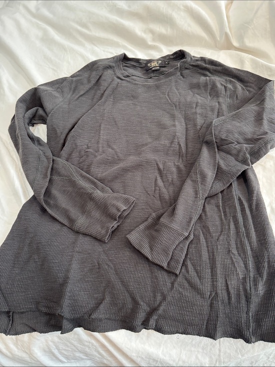 Ralph Lauren Double RL Other - Ralph Lauren RRL Charcoal Waffle-Knit Crewneck Sweater